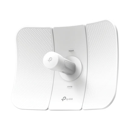 TP-Link CPE710 Pharos outdoor 5GHz AC 867Mbps directional long-range antenna showcasing its white parabolic grid mesh reflector dish assembly.