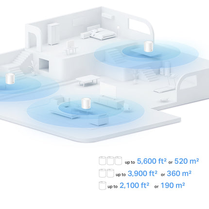 The compact Deco X1500 mesh Wi-Fi 6 node styled on a living room shelf, blending seamlessly into modern home decor.