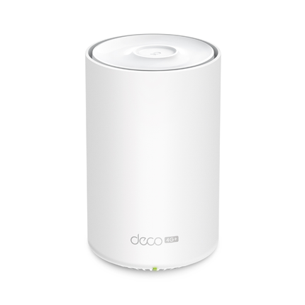 TP-Link Deco X50-4G AX3000 Whole Home Mesh WiFi 6 Gateway with built-in 4G+ SIM slot.
