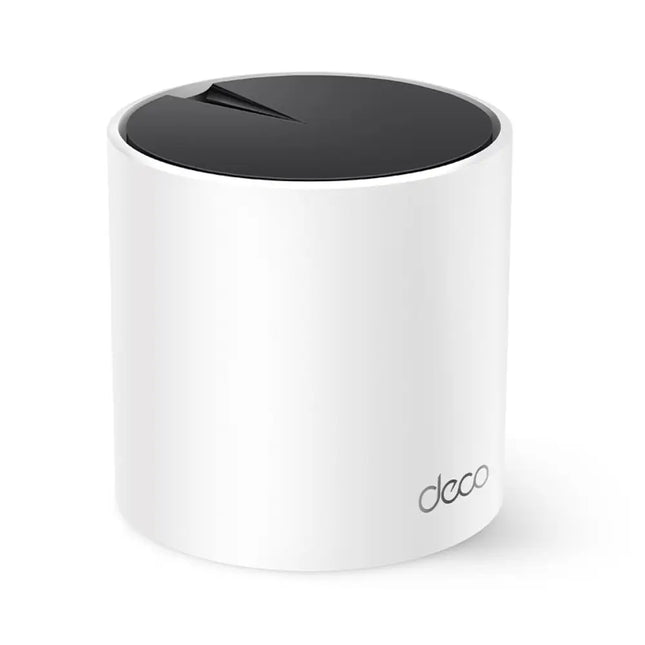 TP-Link Deco X55 AX3000 Whole Home Mesh Wi-Fi 6 Unit designed to eliminate wireless dead zones with seamless roaming.