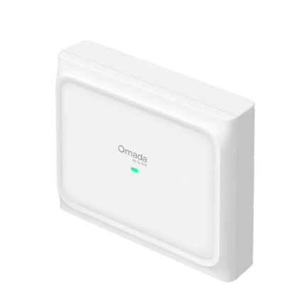 Omada EAP650 D30-Outdoor access point mounted high up, demonstrating long-range Wi-Fi 6 coverage fueled by its high-gain directional antennas.
