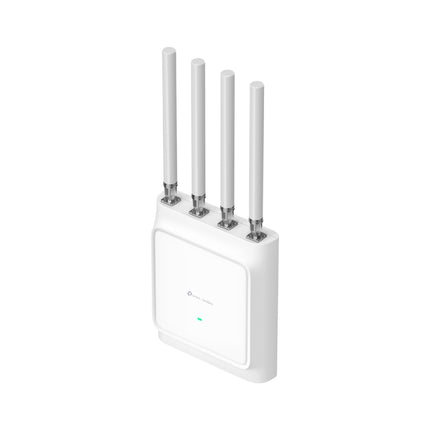 The high-density EAP668-Outdoor HD access point mounted on a commercial pole for enterprise outdoor Wi-Fi coverage.