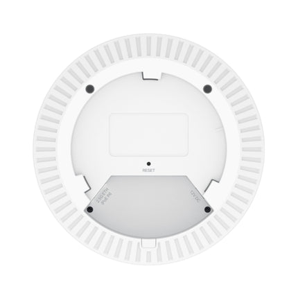 Rear view of the EAP723 access point, displaying the 2.5 Gbps Ethernet port supporting Power over Ethernet (PoE) for clean wiring.