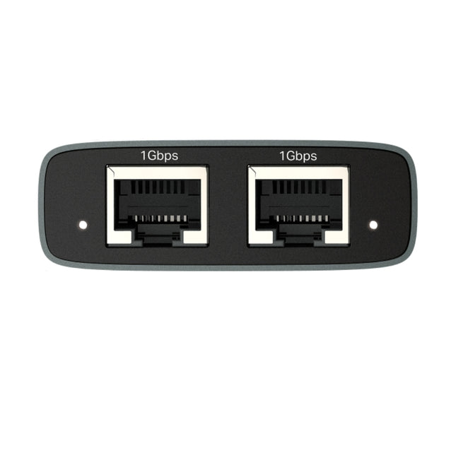 Front view of the retail packaging for the TP-Link EH210 Gigabit Ethernet Splitter, Australian edition.