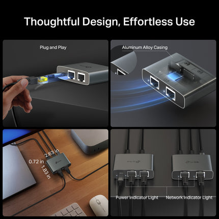 A close-up view highlighting the premium metallic finish of the TP-Link EH310 aluminum alloy casing engineered for durability and heat management.