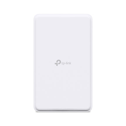 TP-Link NE200-Outdoor 5G outdoor router featuring a durable, UV-resistant white weatherproof housing and external antennas.