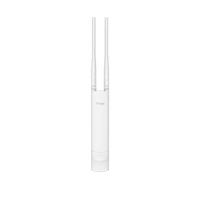 TP-Link Omada EAP225-Outdoor AC1200 wireless MU-MIMO gigabit indoor and outdoor access point with two detachable omnidirectional antennas.
