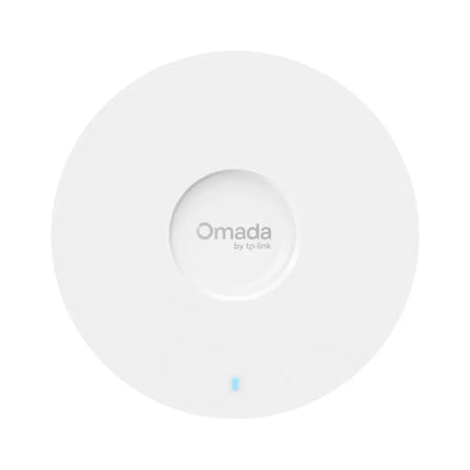 TP-Link Omada EAP613 AX1800 Ceiling Mount Wi-Fi 6 Access Point, top view showing its sleek, low-profile white design.