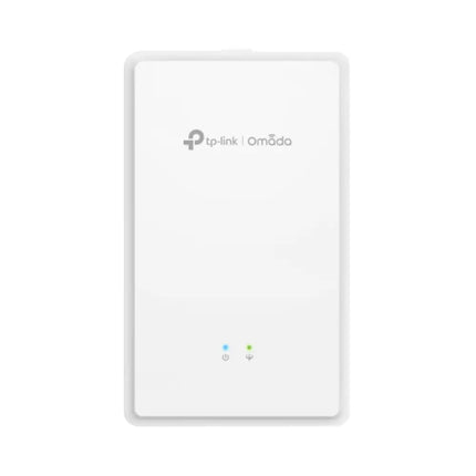 TP-Link Omada EAP615GP-Wall AX1800 Wi-Fi 6 wall plate GPON access point designed for hotel rooms and student accommodation.