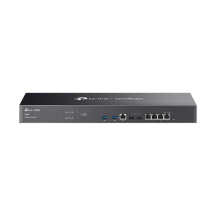 TP-Link Omada OC400 Enterprise SDN Hardware Controller featuring a standard 1U rackmount gray metal chassis with front status LED indicators.