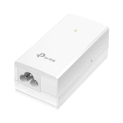 Back and side view of the TP-Link Omada POE4818G 48V Passive PoE adapter, highlighting the convenient wall-mounting slots.