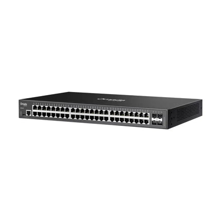 TP-Link Omada SG3452 48-port gigabit L2+ managed switch, a rack-mountable enterprise network switch with status LED indicators.