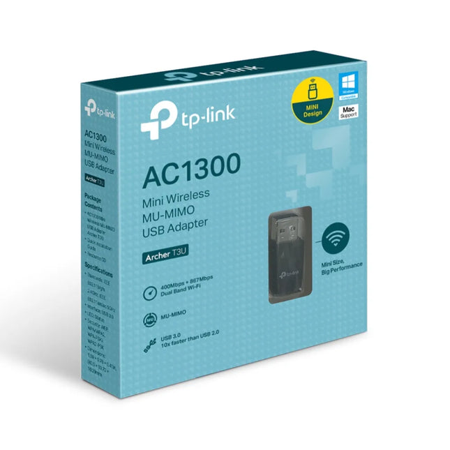 Detailed view of the Archer T3U's USB 3.0 connector, which provides up to 10 times faster data transfer speeds than USB 2.0 to ensure maximum Wi-Fi throughput.