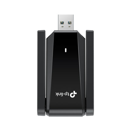 Close-up view of the high-speed USB 3.0 connector interface on the Archer T5U Plus network adapter, ensuring fast data transfer rates.