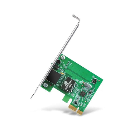 Top-down view of the TP-Link TG-3468 Gigabit PCIe network adapter card, showing
