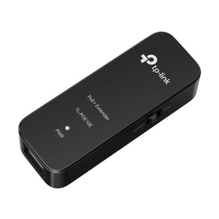 TP-Link POE10E (TL-POE10E) Fast Ethernet PoE+ Extender designed to repeat data and power over long-distance network cables.