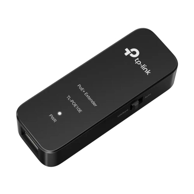 TP-Link POE10E (TL-POE10E) Fast Ethernet PoE+ Extender designed to repeat data and power over long-distance network cables.