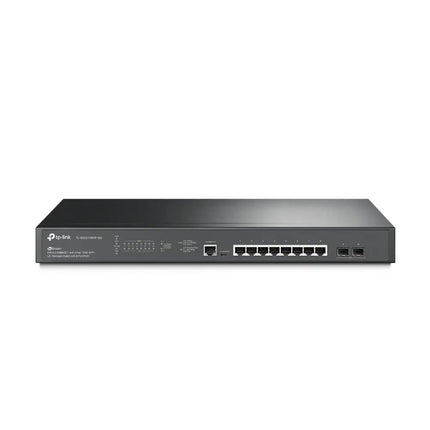 TP-Link JetStream TL-SG3210XHP-M2 8-port 2.5GBASE-T and 2-port 10GE SFP+ L2+ managed switch with PoE+.