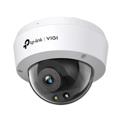 TP-Link VIGI 5MP full-color dome network camera C250 white finish front view