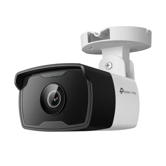 TP-Link VIGI C340I 4MP Outdoor IR Bullet Network Camera, clean profile view showing its weather-resistant design.