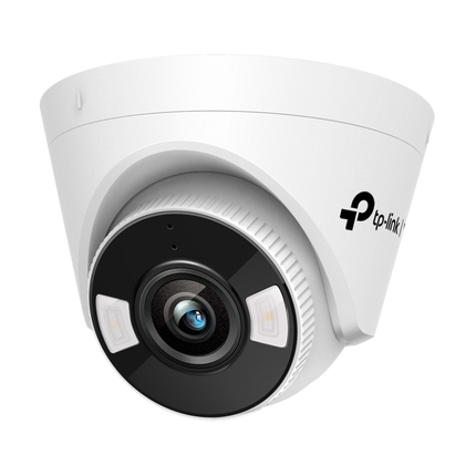 TP-Link VIGI C440 4mm lens 4MP Full-Colour Turret Network Camera featuring 24/7 color monitoring and smart AI detection.