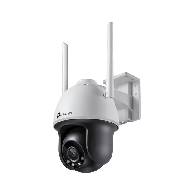 TP-Link VIGI C540-W 4MP outdoor full-colour wireless pan-tilt network camera front view, featuring its high-performance dual antennas.