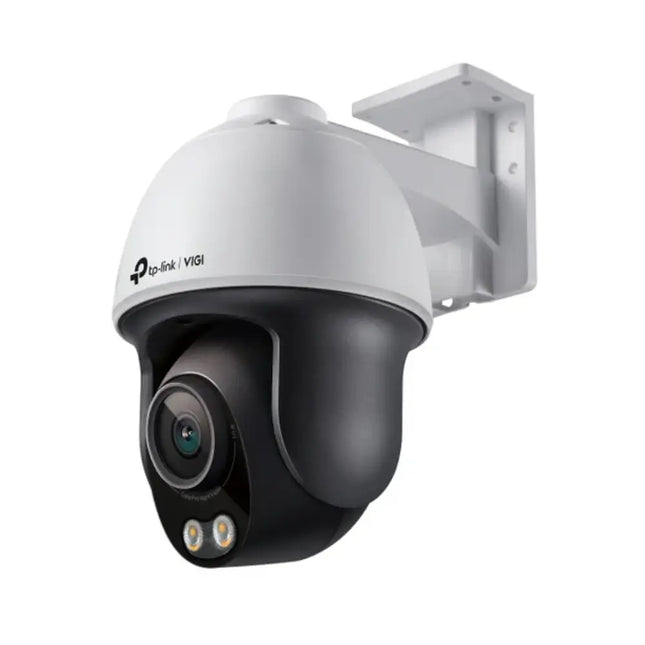TP-Link VIGI C540S 4mm 4MP outdoor ColourPro night vision pan-tilt network dome camera with motorized arm mounting.