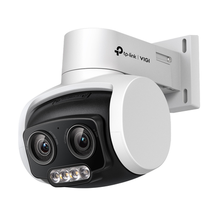 TP-Link VIGI C540V 4MP outdoor full-colour dual-lens varifocal pan tilt network camera.