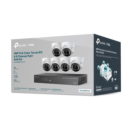 TP-Link VIGI NVR1008H-8MP 8-channel PoE+ NVR with 2TB HDD pre-installed