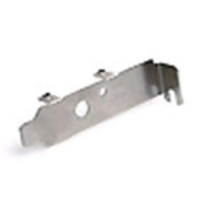 Front view of the silver TP-Link WN751ND metal low-profile bracket showing the single antenna cutout.