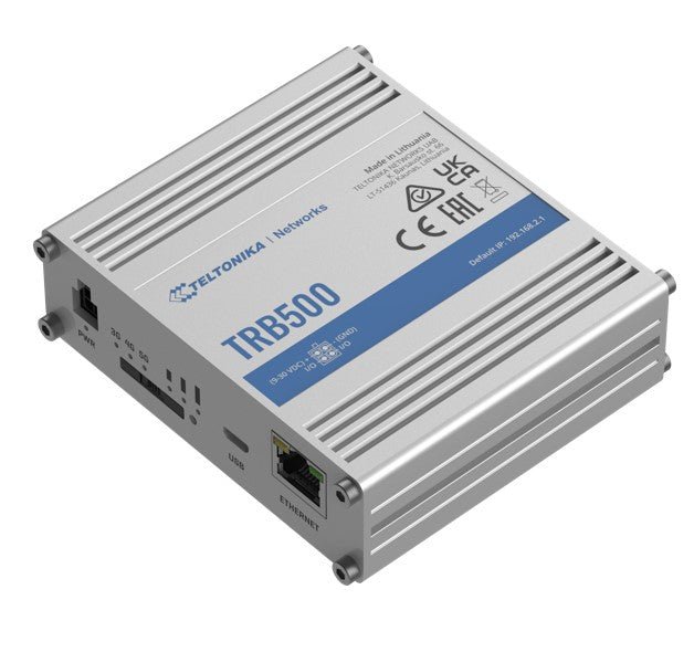Teltonika TRB500 - Industrial 5G Gateway, with ultra - low latency and high data throughput, 4x4 MIMO, comes with the RutOS operating system - CCTV Guru