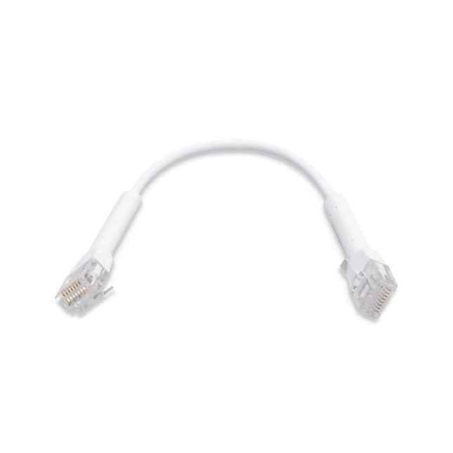 UniFi Patch Cable .22m White, Both End Bendable to 90 Degree, RJ45 Ethernet Cable, Cat6, Ultra - Thin 3mm Diameter U - Cable - Patch - RJ45 x 50 U - CABLE - PATCH - RJ45 - 50 - CCTV Guru