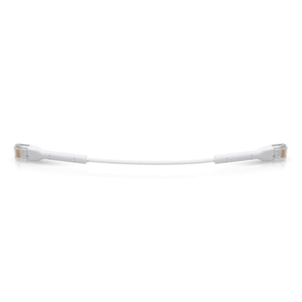 UniFi Patch Cable .22m White, Both End Bendable to 90 Degree, RJ45 Ethernet Cable, Cat6, Ultra - Thin 3mm Diameter U - Cable - Patch - RJ45 x 50 U - CABLE - PATCH - RJ45 - 50 - CCTV Guru