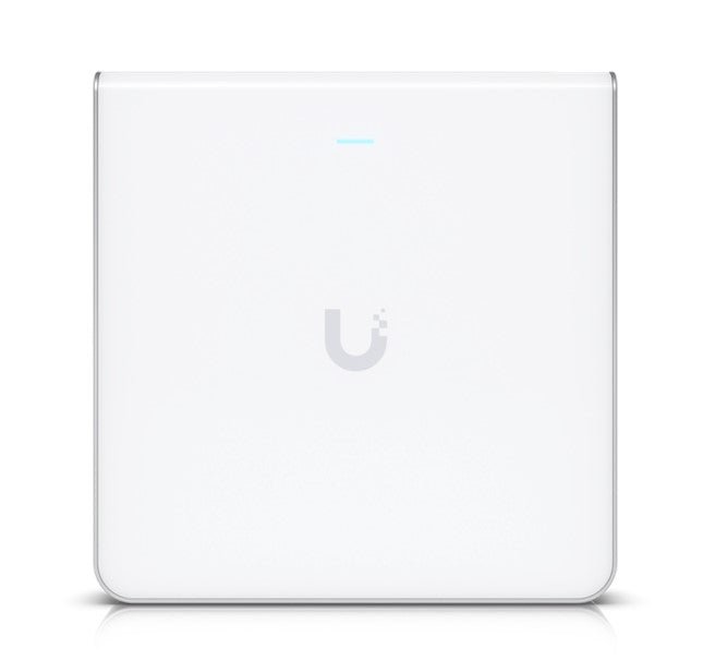 U6 Enterprise In - Wall, Wall - mounted WiFi 6E AP with 10 spatial streams, 6 GHz support, and a built - in 4 - port switch. Designed for high - density office networks - CCTV Guru
