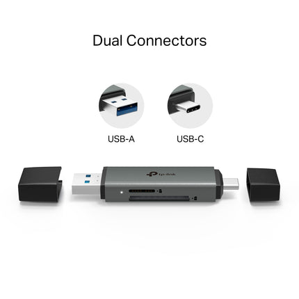 Side profile of the UA430D card reader showing the standard SD and microSD 3.0 media slots.