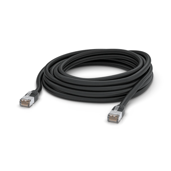 UniFi Patch Cable Outdoor 8M Black, all - weather, RJ45 Ethernet Cable, Category 5e, Weatherproof NHU - UAC - O - 8M - BLK - CCTV Guru