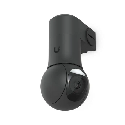 Ubiquiti G5 PTZ camera mounted outdoors using the black conduit adapter housing
