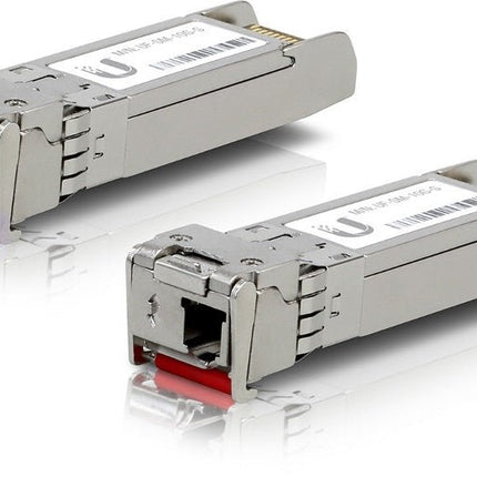 Ubiquiti UFiber SFP+ Single - Mode Module 10G BiDi 2 - pack - Same 10Gbps speed, Less Cable Required (Single Strand and LC Connector) - CCTV Guru
