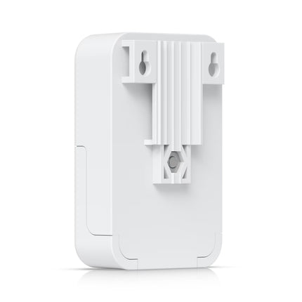 Ubiquiti Ethernet Surge Protector pole-mounted outdoors connected to an airMAX device cable line