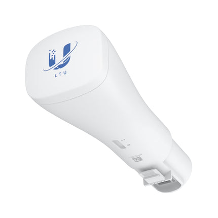 Ubiquiti LTU Instant CPE client mounted outdoors for high-density PtMP wireless links.
