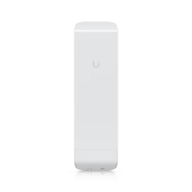 Ubiquiti NanoStation M2 2.4GHz outdoor wireless CPE radio access point in a slim white weatherproof vertical panel form factor.