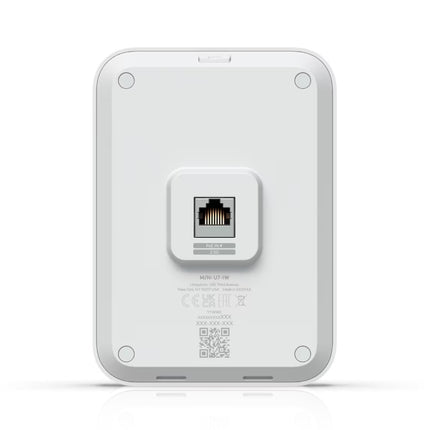 Ubiquiti U7-IW bottom panel local Ethernet switch passthrough ports and PoE output