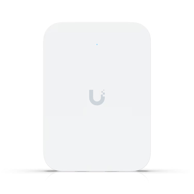 Ubiquiti U7-IW WiFi 7 in-wall access point front sleek faceplate view