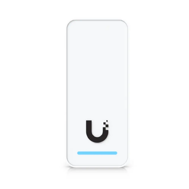 Ubiquiti UA-G3-W Access Reader G3 front angle view showing sleek white finish and modern profile