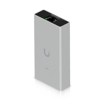 Ubiquiti 10G Ethernet adapter connected to a high-performance workstation setup.