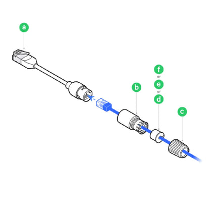 Ubiquiti UACC-Cable-Extender-C6A deployed in a tight enterprise networking space