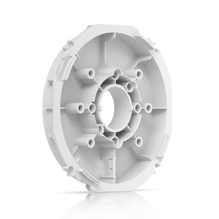 Ubiquiti UniFi Protect camera mounted on UACC-Camera-JB-W outdoor junction box