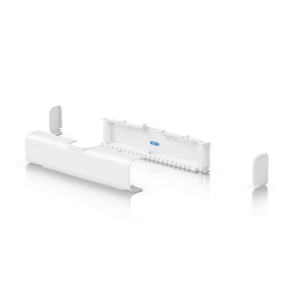 Side angle profile of the durable Polycarbonate/ABS blend Ubiquiti UACC-CRB cable raceway.