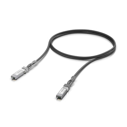 Ubiquiti UACC-DAC-SFP10-1M NDAA compliant 1-meter 10Gbps SFP+ direct attach copper cable front view