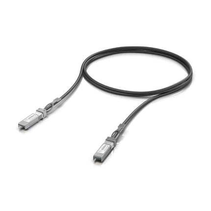 Ubiquiti UACC-DAC-SFP28-1M NDAA compliant 1-meter 25Gbps SFP28 direct attach copper cable front view
